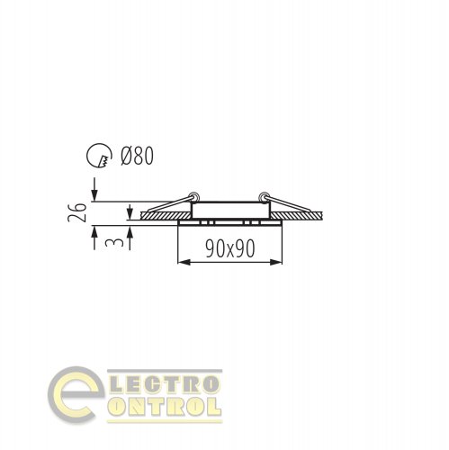 Точковий світильник Kanlux 18281 Seidy CT-DTL50-AL
