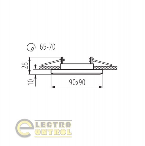 Точковий світильник Kanlux 18510 Morta CT-DSL50-B