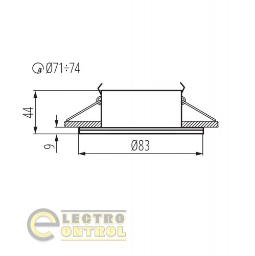 Точковий світильник Kanlux 26304 Qules AC O-C/M