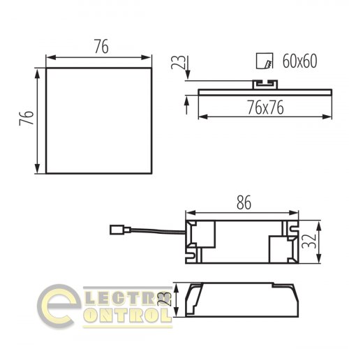 Точечный светильник Kanlux 29582 Arel LED DL 6W-NW 6Вт 490лм 4000K