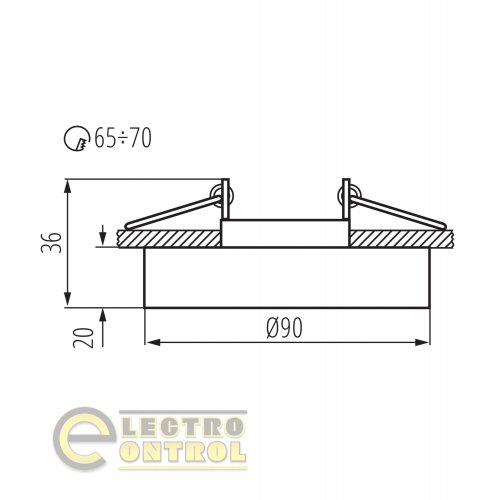 Точковий світильник Kanlux 22116 Morta B CT-DSO50-B