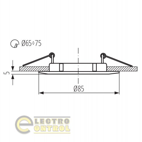 Точечный светильник Kanlux 2580 Luto CTX-DS02B-W
