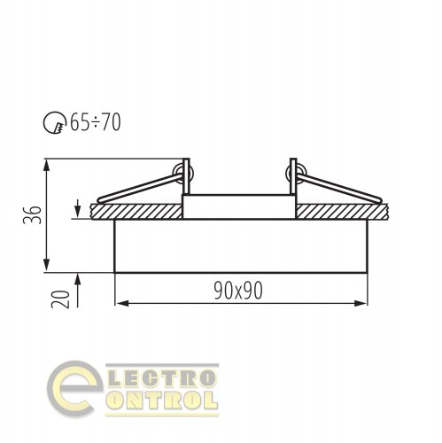 Точечный светильник Kanlux 22110 Morta B CT-DSL50-B