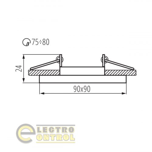 Точковий світильник Kanlux 26718 Morta CT-DTL50-SR