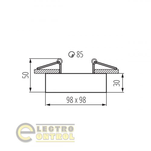 Точечный светильник Kanlux 28780 Mini Gord DLP-50-W