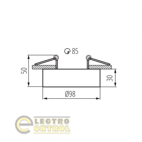 Точковий світильник Kanlux 28783 Mini Bord DLP-50-B