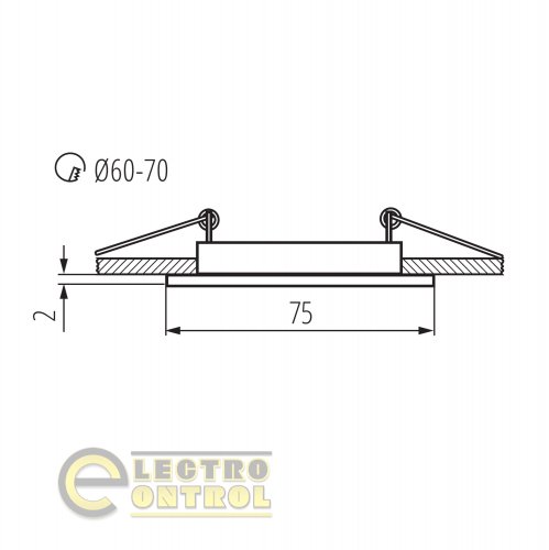 Точковий світильник Kanlux 25990 Navi CTX-DS10-B