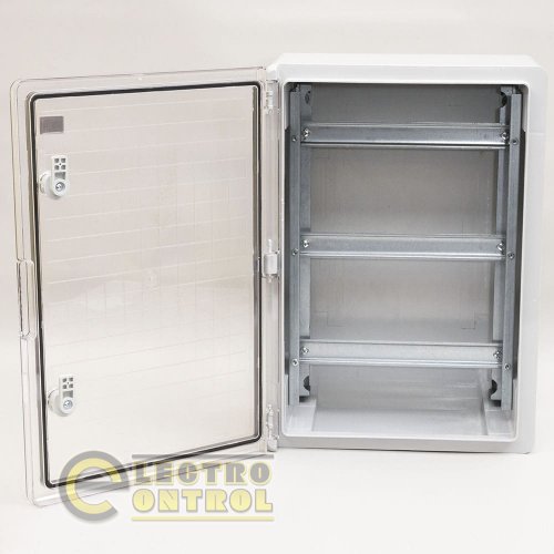 Корпус Takel 512842 модульный (3x12Р) ударопрочный 350x500x190 с прозрачной дверцей IP65