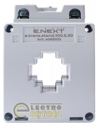 Трансформатор струму Enext s065103 вимірювальний e.trans.stand.100.5.30 100/5А клас 05 габарит 30