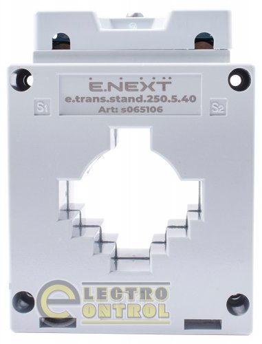 Трансформатор тока Enext s065106 измерительный e.trans.stand.250.5.40 250/5А класс 05 габарит 40