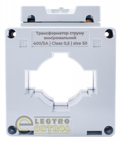Трансформатор тока Enext s065108 измерительный e.trans.stand.400.5.50 400/5А класс 05 габарит 50