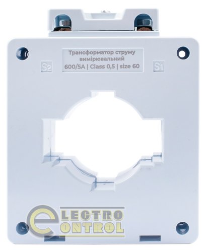 Трансформатор тока Enext s065110 измерительный e.trans.stand.600.5.60 600/5А класс 05 габарит 60