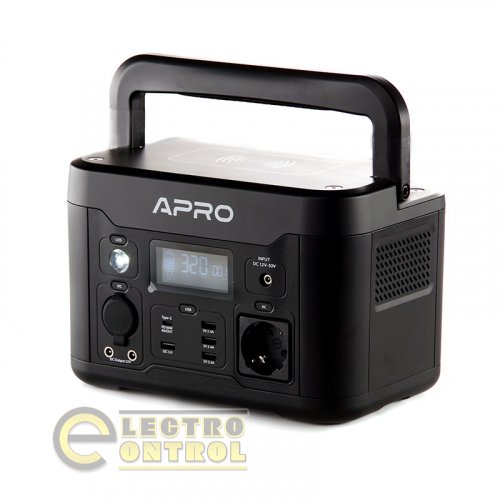Зарядна станція APRO 852054 PS-500 220В 500Вт (515Вт/год) з бездротовою зарядкою