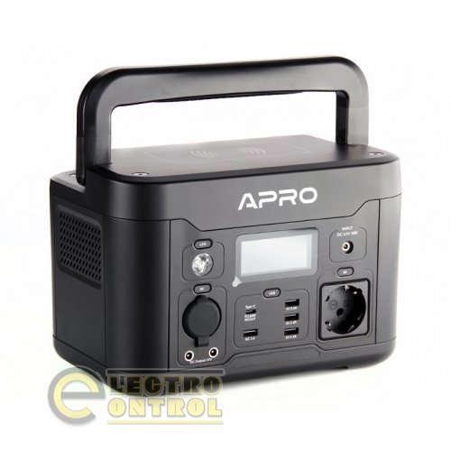 Зарядна станція APRO 852054 PS-500 220В 500Вт (515Вт/год) з бездротовою зарядкою