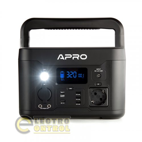 Зарядна станція APRO 852054 PS-500 220В 500Вт (515Вт/год) з бездротовою зарядкою
