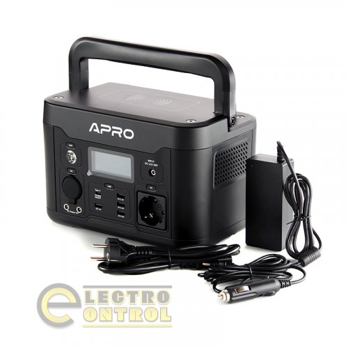 Зарядна станція APRO 852054 PS-500 220В 500Вт (515Вт/год) з бездротовою зарядкою