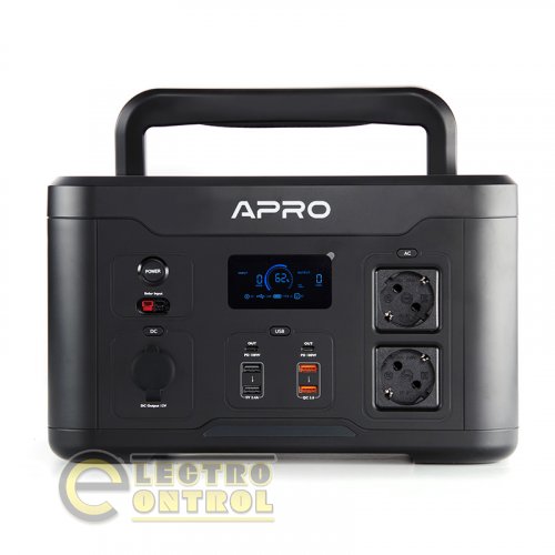 Зарядна станція APRO 852055 PS-1000 220В 1000Вт (1166Вт/год) з бездротовою зарядкою