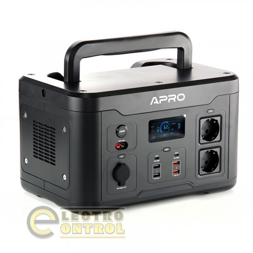 Зарядна станція APRO 852055 PS-1000 220В 1000Вт (1166Вт/год) з бездротовою зарядкою