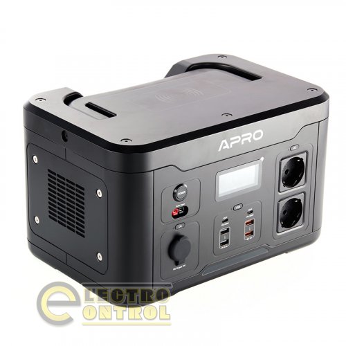 Зарядна станція APRO 852055 PS-1000 220В 1000Вт (1166Вт/год) з бездротовою зарядкою