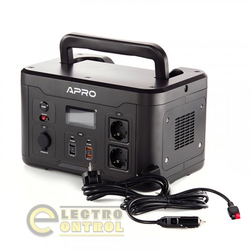 Зарядна станція APRO 852055 PS-1000 220В 1000Вт (1166Вт/год) з бездротовою зарядкою