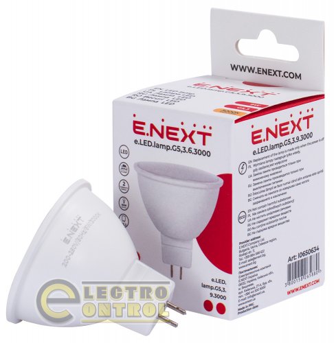 Лампа світлодіодна Enext l0650632 e.LED.lamp.G53.6.3000