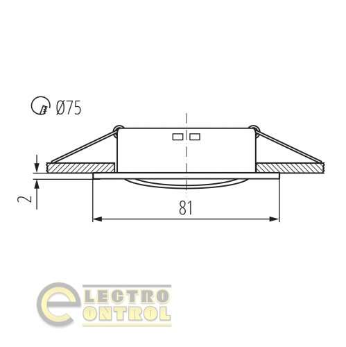 Точковий світильник Kanlux 25991 Navi CTX-DT10-B