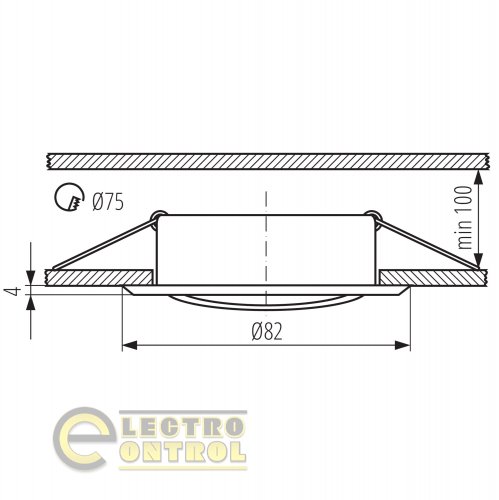 Точечный светильник Kanlux 2783 Vidi CTC-5515-C/M