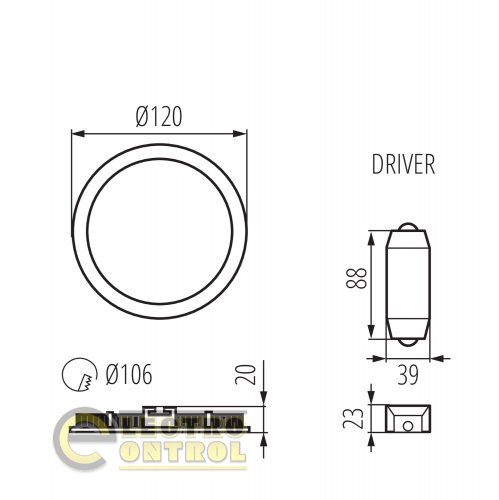 Точковий світильник Kanlux 28937 Rounda V2LED 6W-NW-W 6Вт 330лм 4000K