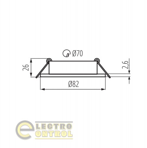 Точковий світильник Kanlux 22432 Dalla CT-DTO50-B