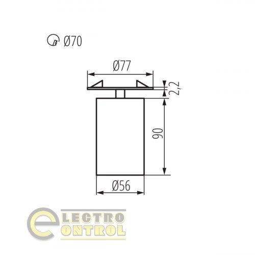 Точковий світильник Kanlux 29310 Chiro GU10 DTO-W
