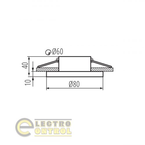 Точечный светильник Kanlux 33122 Flini IP44 DSO-B