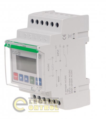 Лічильник часу роботи F&F CLG-03 програмований багатофункційний