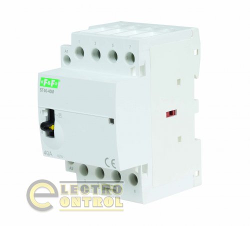 Контактор модульний F&F ST40-40-M 4NO 40А