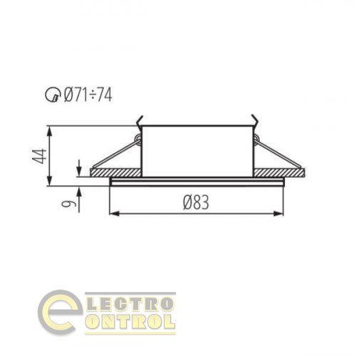 Точковий світильник Kanlux 26306 Qules AC O-B
