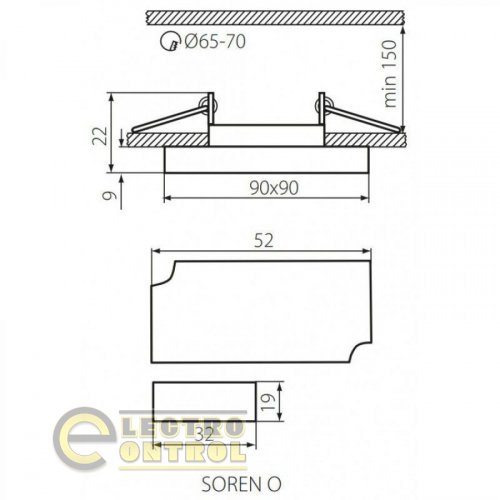 Точечный светильник Kanlux 24412 Soren O-GN