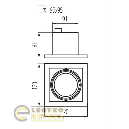 Точковий світильник Kanlux 26480 Meril DLP-50-W
