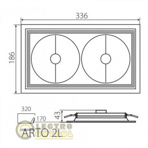 Точковий світильник Kanlux 26614 Arto 2L-SR