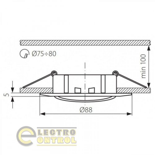 Точковий світильник Kanlux 2593 Luto CTX-DT02B-C/M
