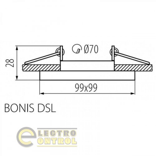 Точковий світильник Kanlux 28702 Bonis Dsl-w