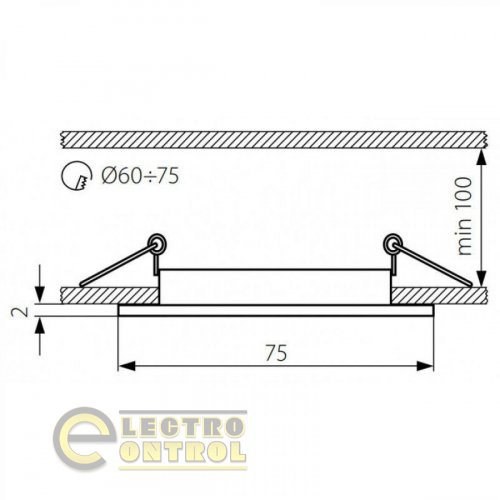 Точковий світильник Kanlux 4694 Navi CTX-DS10-C