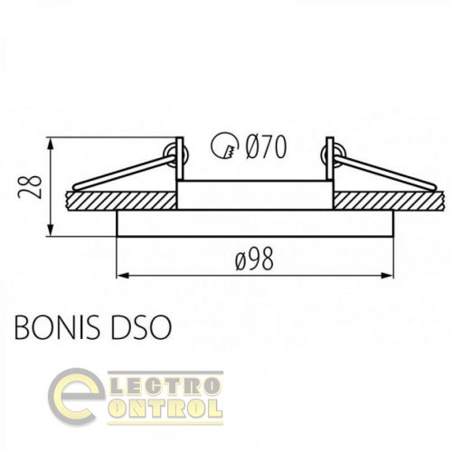 Точковий світильник Kanlux 28700 Bonis Dso-w