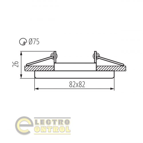 Точечный светильник Kanlux 26752 Nesta DTL-C/M