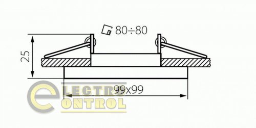 Точковий світильник Kanlux 26757 Alren R DTL-B