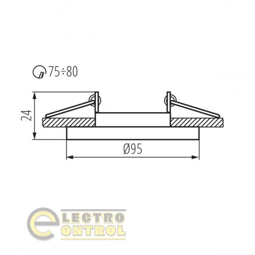Точечный светильник Kanlux 26717 Morta CT-DTO50-B