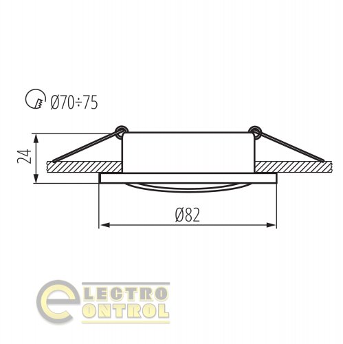 Точечный светильник Kanlux 7360 Radan CT-DTO50