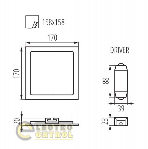 Точковий світильник Kanlux 28941 Katro V2LED 12W-WW-W 12 Вт 720 лм 3000K