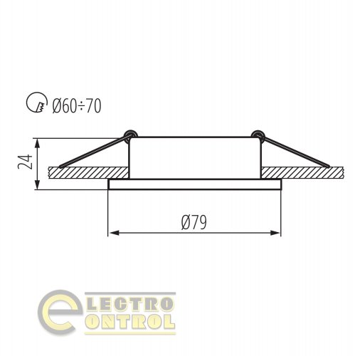 Точечный светильник Kanlux 7362 Radan CT-DSO50