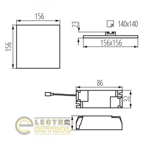 Точечный светильник Kanlux 29590 Arel LED DL 14W-NW 14 Вт 1300 лм 4000K