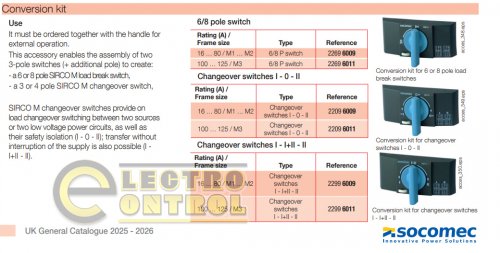 Соединительный адаптер I-0-II Socomec 22096011 для Sirco M3 100-125А