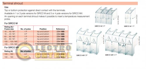 Кришка на клеми Socomec 22941011 для SircoМ 100-125А 1 пол.